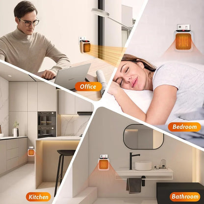 Modern Wall-Mounted Electric Heater – Quiet Performance, Powerful Warmth & Safe Operation